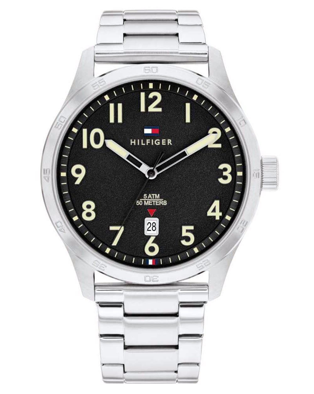 Tommy Hilfiger Uhren Forrest Uhr Silber/Schwarz