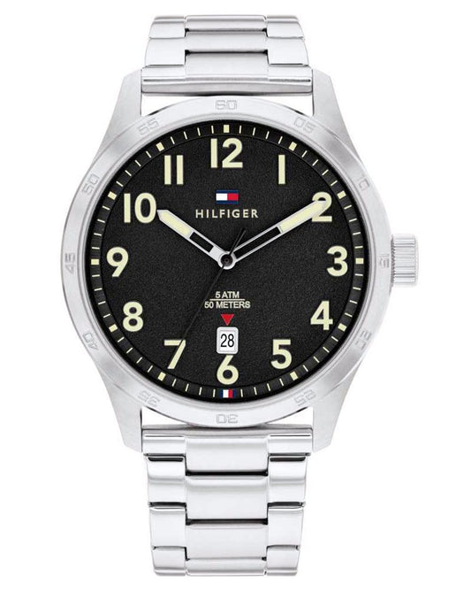 TOMMY WATCHES Tommy Hilfiger Uhren Forrest Uhr Silber/Schwarz
