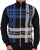 Trojan Check Zip Thru Top Navy