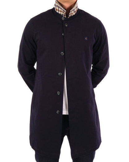 Gabicci Vintage Mac Navy Check Kragen