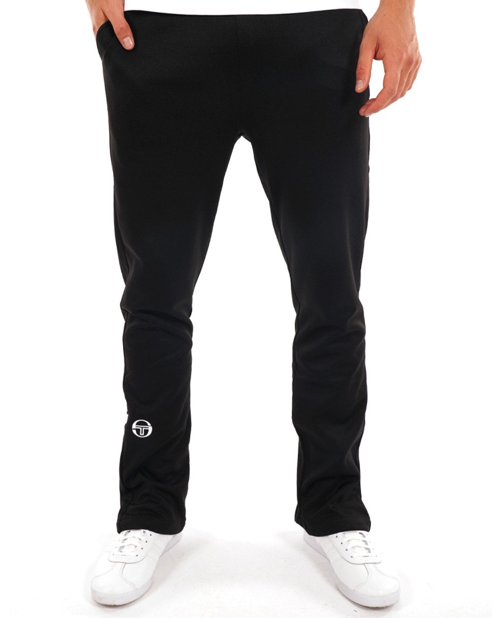 Sergio Tacchini Trainingshose mit Reißverschluss unten in Schwarz