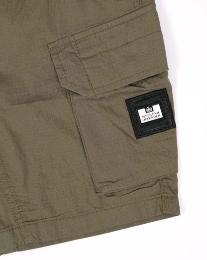 Weekend Offender Ripstop-Cargo-Shorts Armeegrün