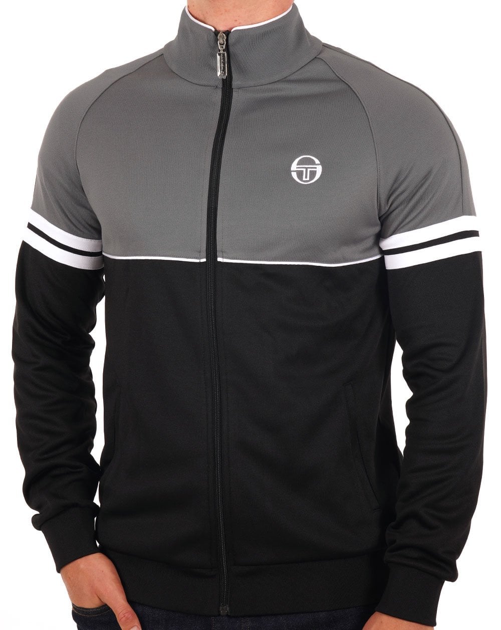 Sergio Tacchini Orion Trainingsjacke Grau/Schwarz