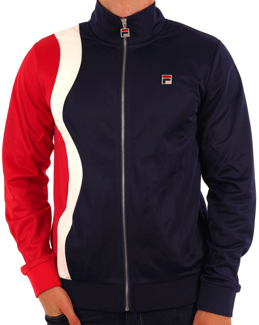 Fila Vintage Max Trainingsjacke Marineblau/Rot/Gardenia