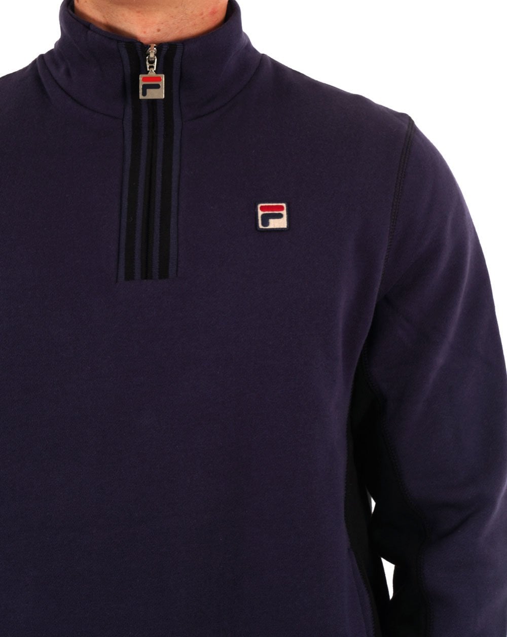 Fila Vintage 1/4 Zip Sweatshirt Marineblau