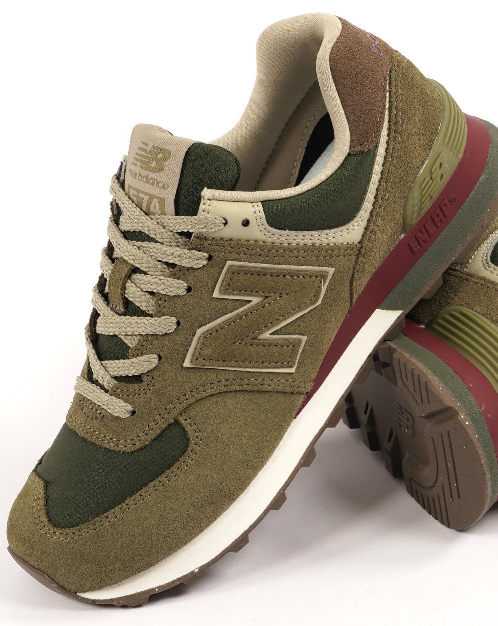 New Balance 574 Trainer Oliv