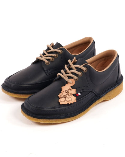 Pod Bolan Schuhe aus geöltem Leder, Marineblau