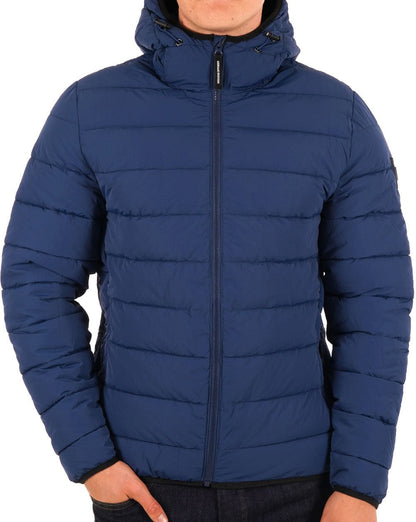 Weekend Offender La Guardia Wattierte Jacke Petrolblau