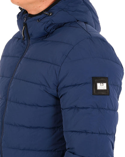 Weekend Offender La Guardia Wattierte Jacke Petrolblau