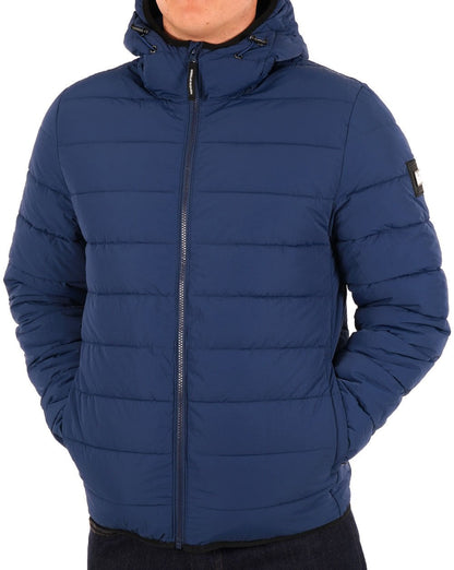 Weekend Offender La Guardia Wattierte Jacke Petrolblau