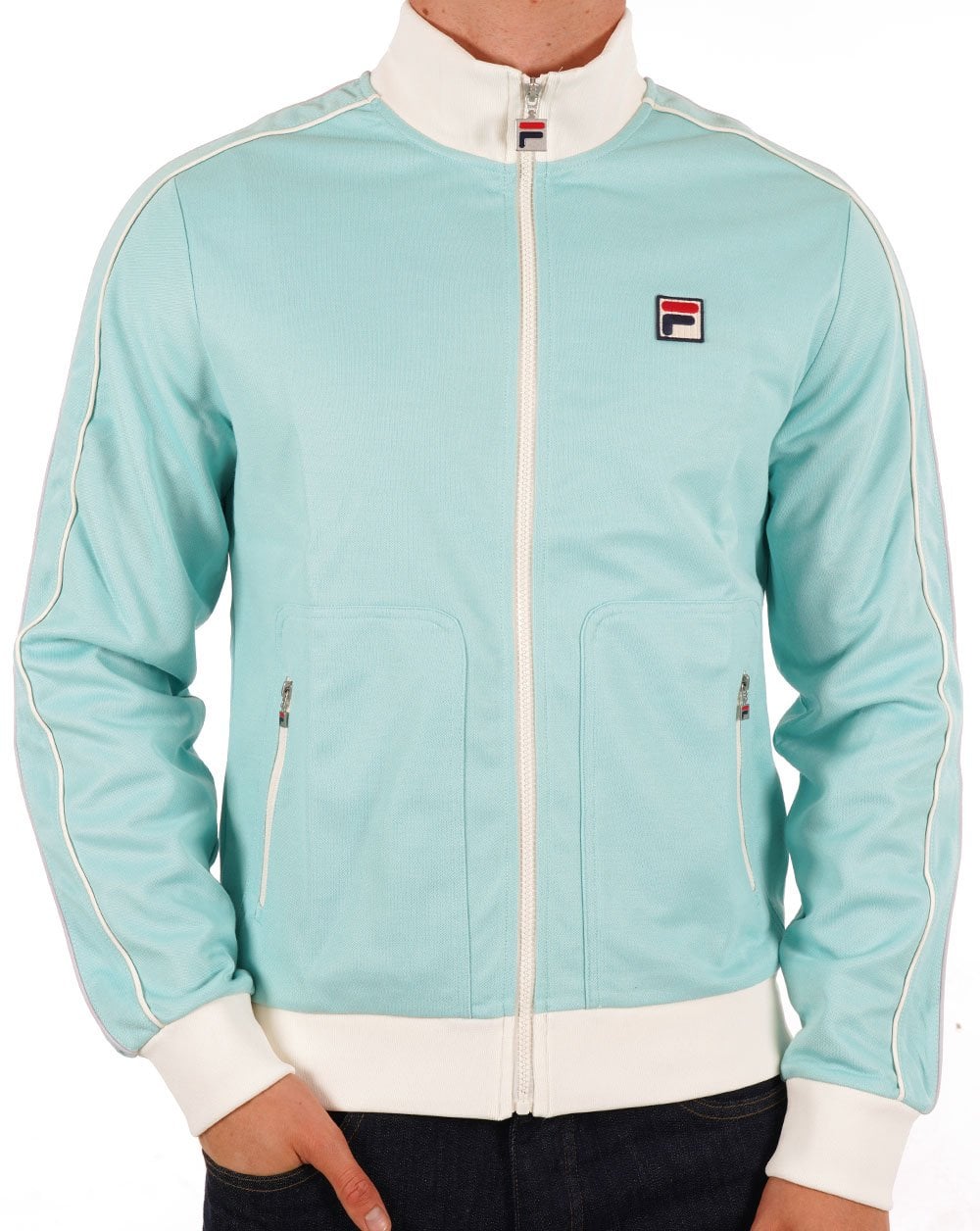 Fila Vintage Fitz Piping Track Top Pastelltürkis