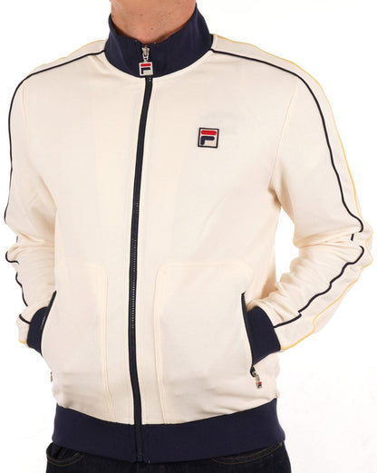 Fila Vintage Fitz Paspelierte Trainingsjacke Gardenia