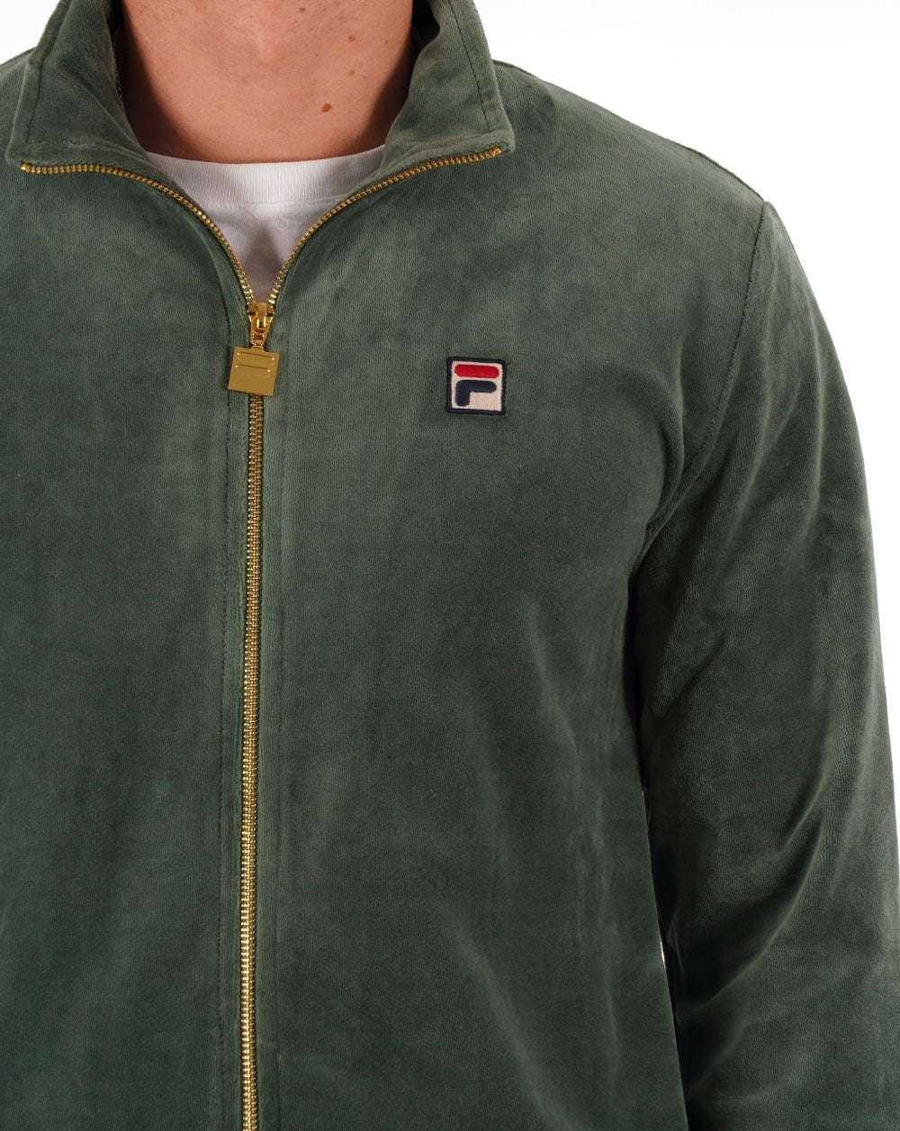 Fila Vintage Premium Velours Trainingsjacke Forest