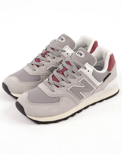 New Balance 574 Trainer Weiß/Grau/Rot