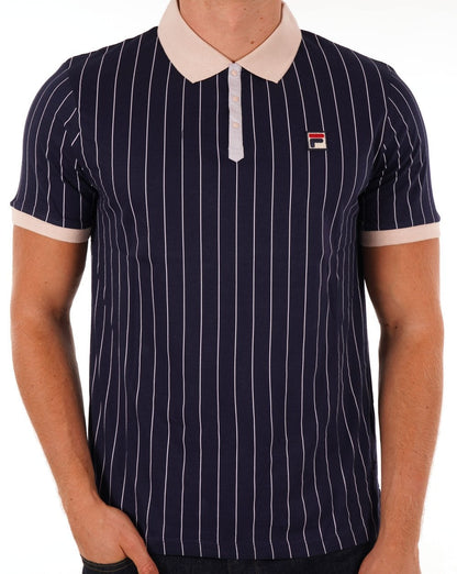 Fila Vintage BB1 ​​Poloshirt Marineblau