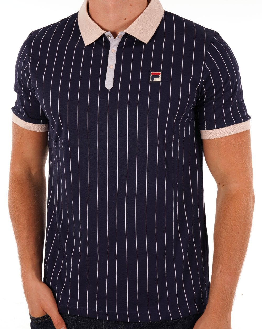 Fila Vintage BB1 ​​Poloshirt Marineblau