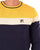 Fila Vintage Alden Crew Knit Navy/Yellow/Cream