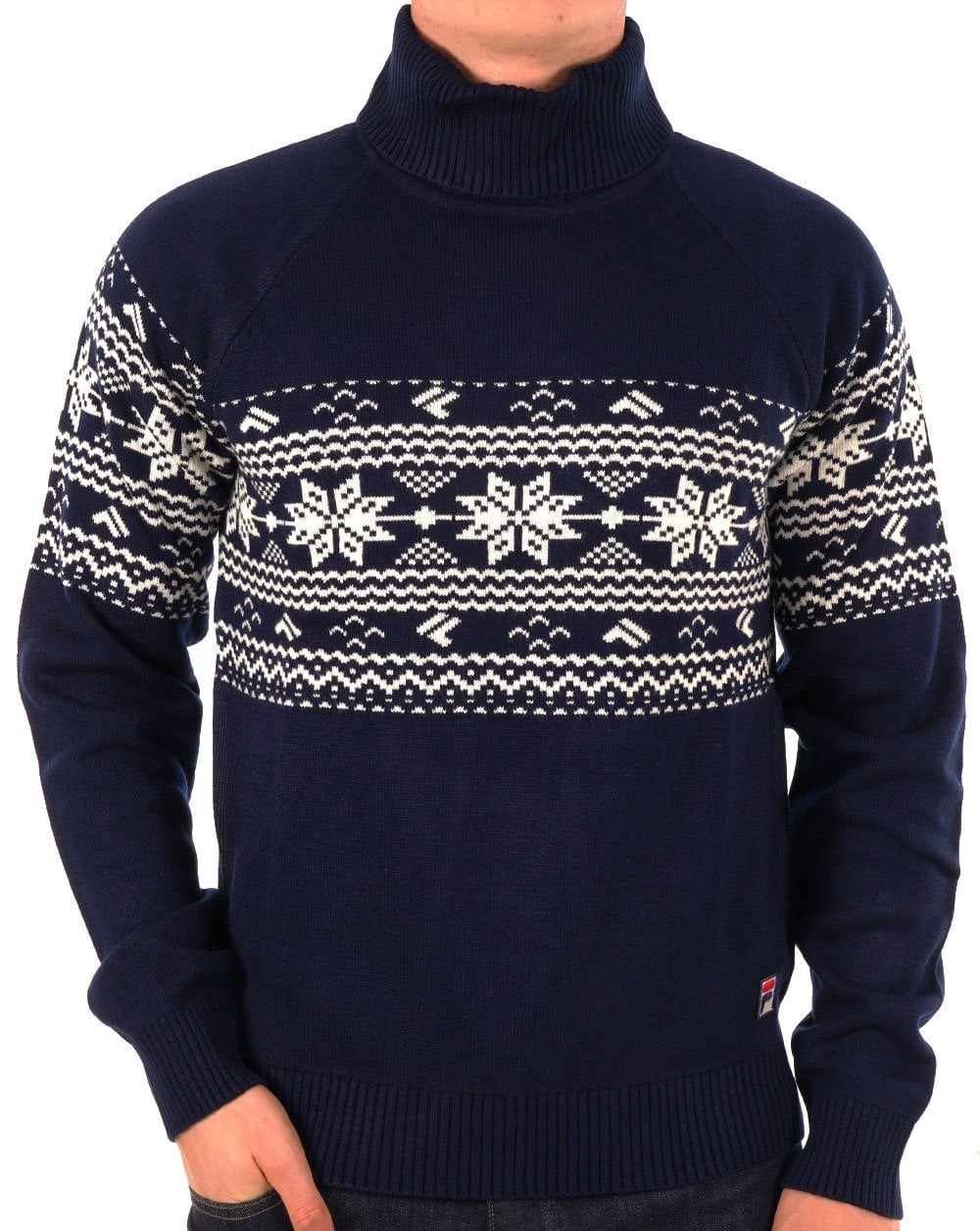 Fila Vintage Watson Rollkragenpullover, Marineblau