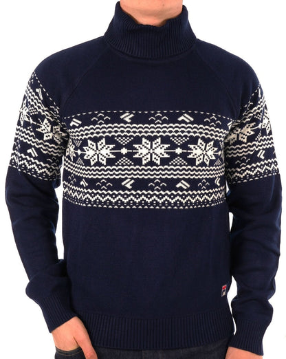 Fila Vintage Watson Rollkragenpullover, Marineblau