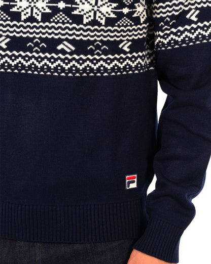 Fila Vintage Watson Rollkragenpullover, Marineblau