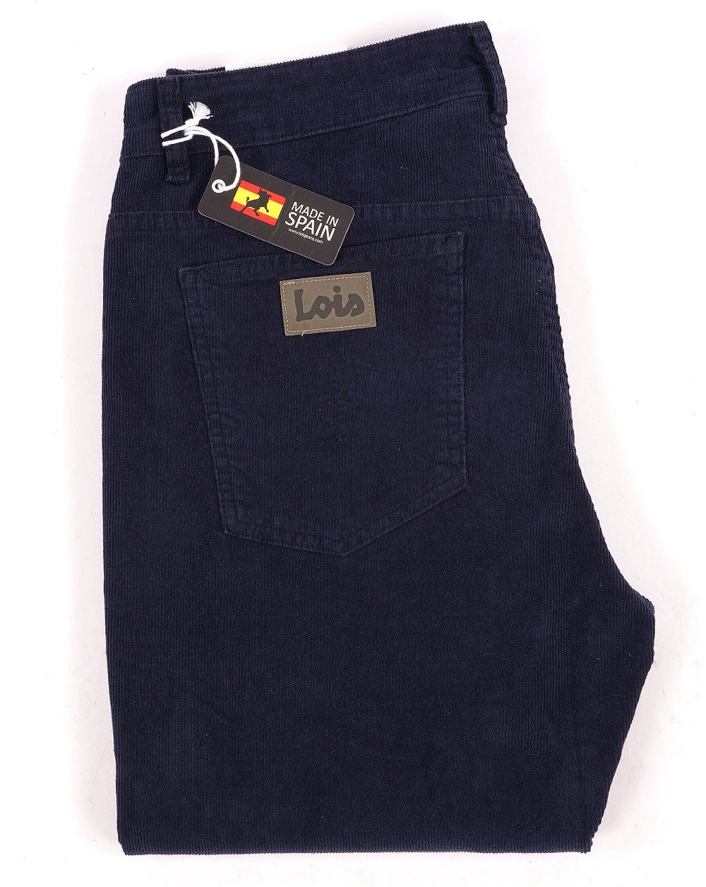 Lois Bootcut Nadelcord Marineblau