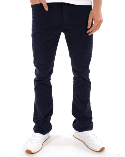 Lois Bootcut Nadelcord Marineblau