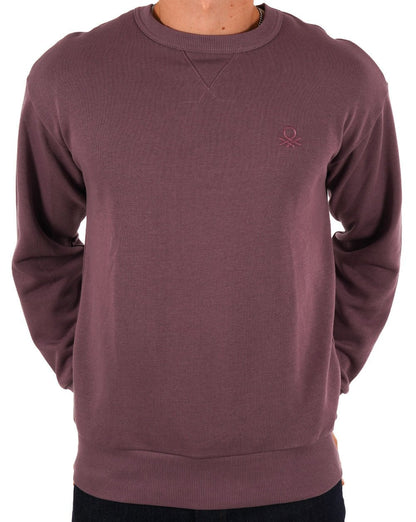 Benetton EMB Logo Sweatshirt Mauve