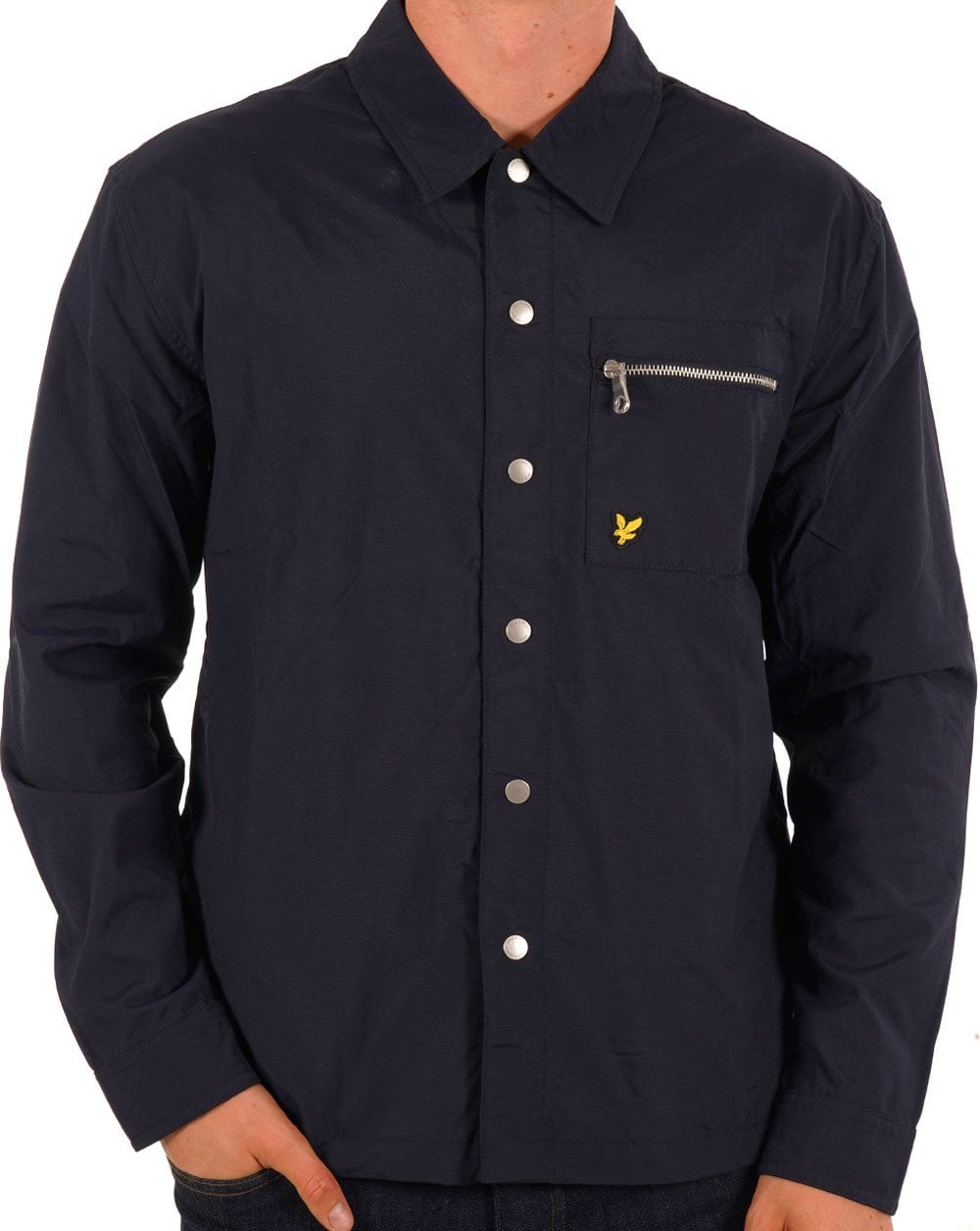 Lyle &amp; Scott Nylon-Overshirt Dunkelmarineblau