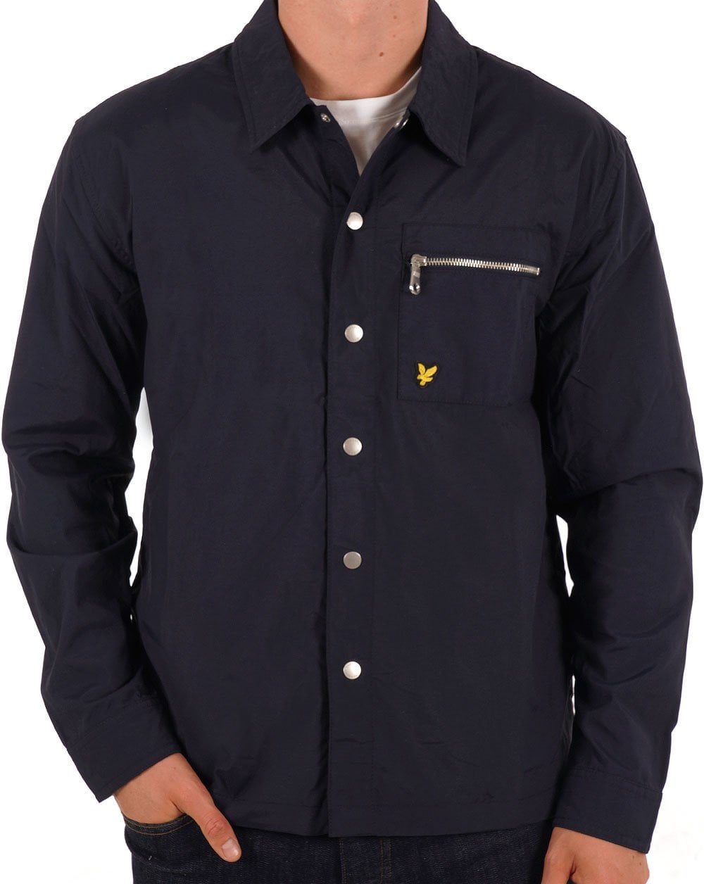 Lyle &amp; Scott Nylon-Overshirt Dunkelmarineblau