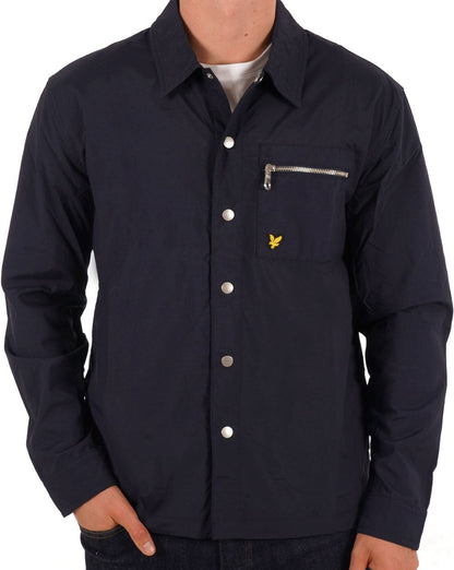 Lyle &amp; Scott Nylon-Overshirt Dunkelmarineblau