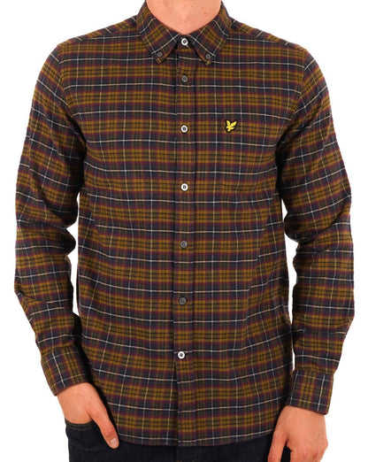 Lyle &amp; Scott – Kariertes Flanellhemd „Glenshee“ in Pflaume