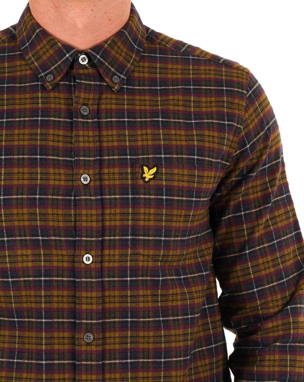 Lyle &amp; Scott – Kariertes Flanellhemd „Glenshee“ in Pflaume