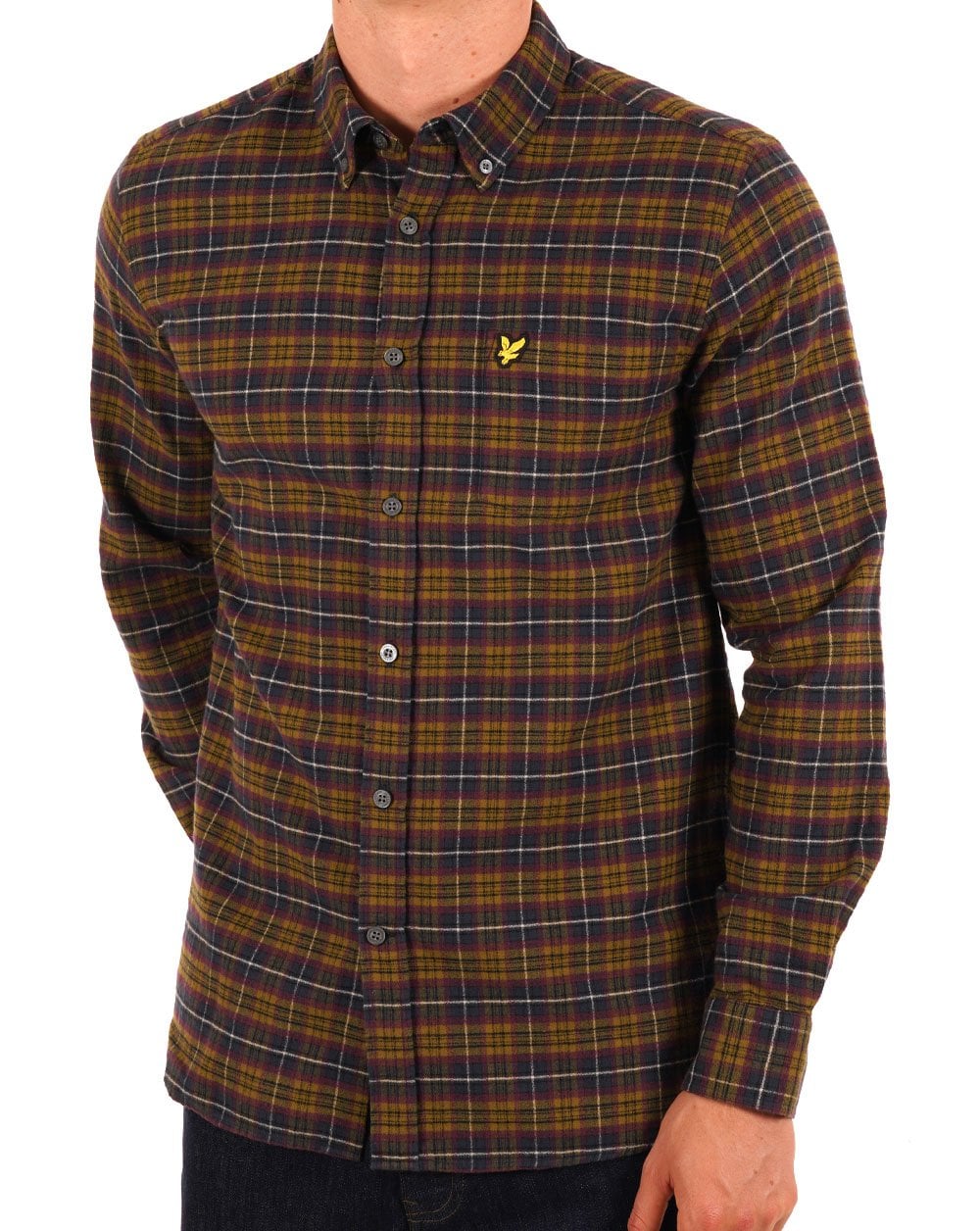 Lyle &amp; Scott – Kariertes Flanellhemd „Glenshee“ in Pflaume