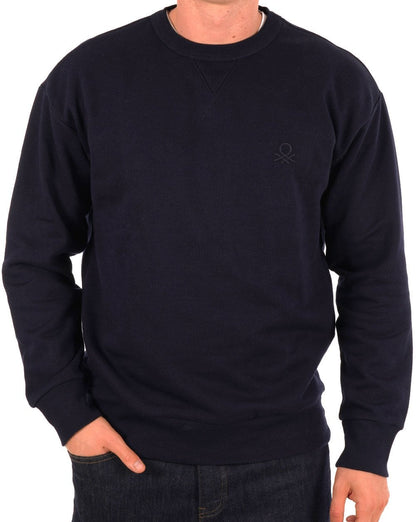 Benetton Emb Logo Sweatshirt Marineblau