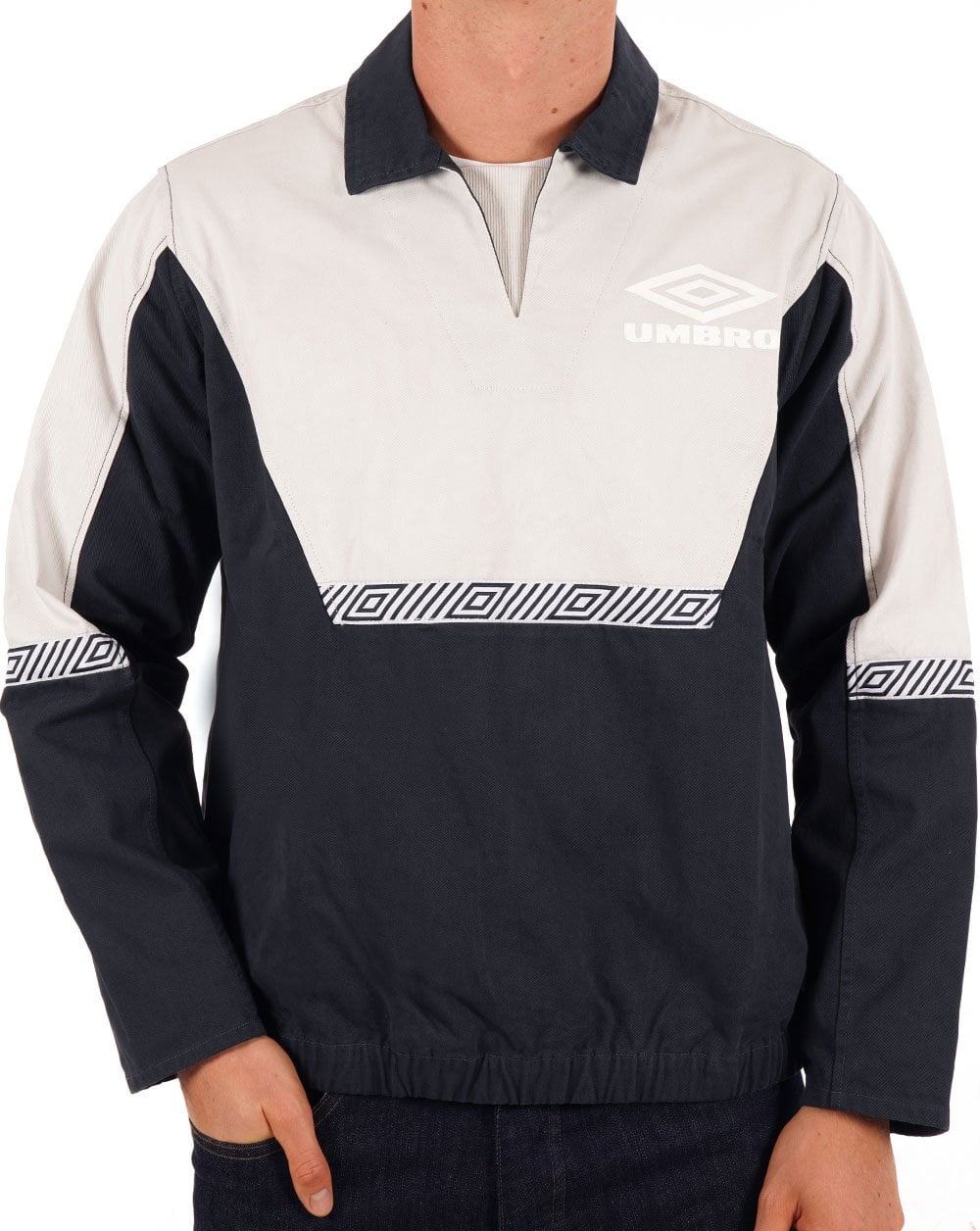 Umbro Drill Trainingsoberteil Nimbus Cloud/Collegiate Blue