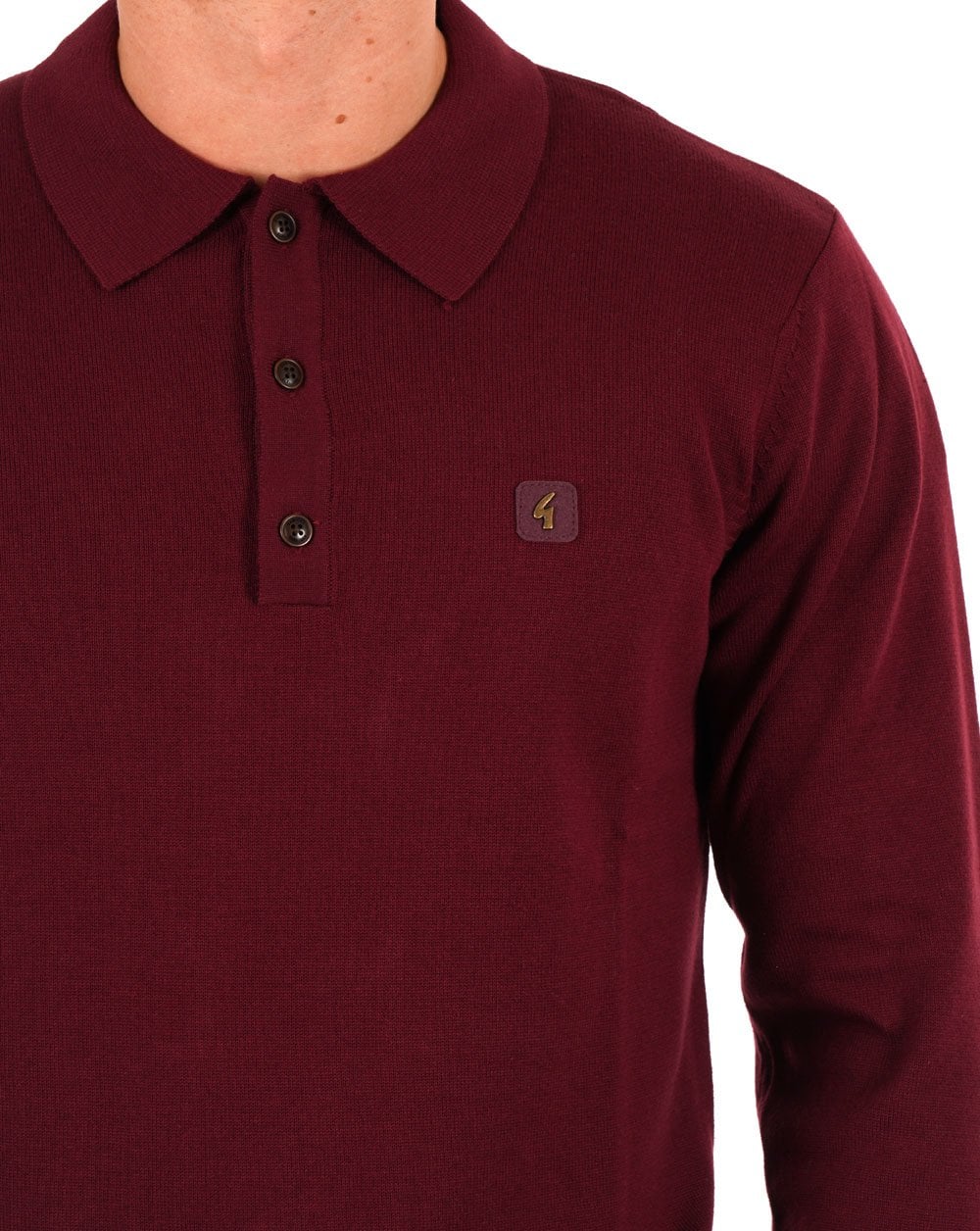 Gabicci Vintage Francesco Knitted Polo Shirt Port