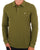Benetton Long Sleeve Polo Shirt Khaki
