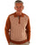 Gabicci Vintage Weaver LS Knit Polo Toffee