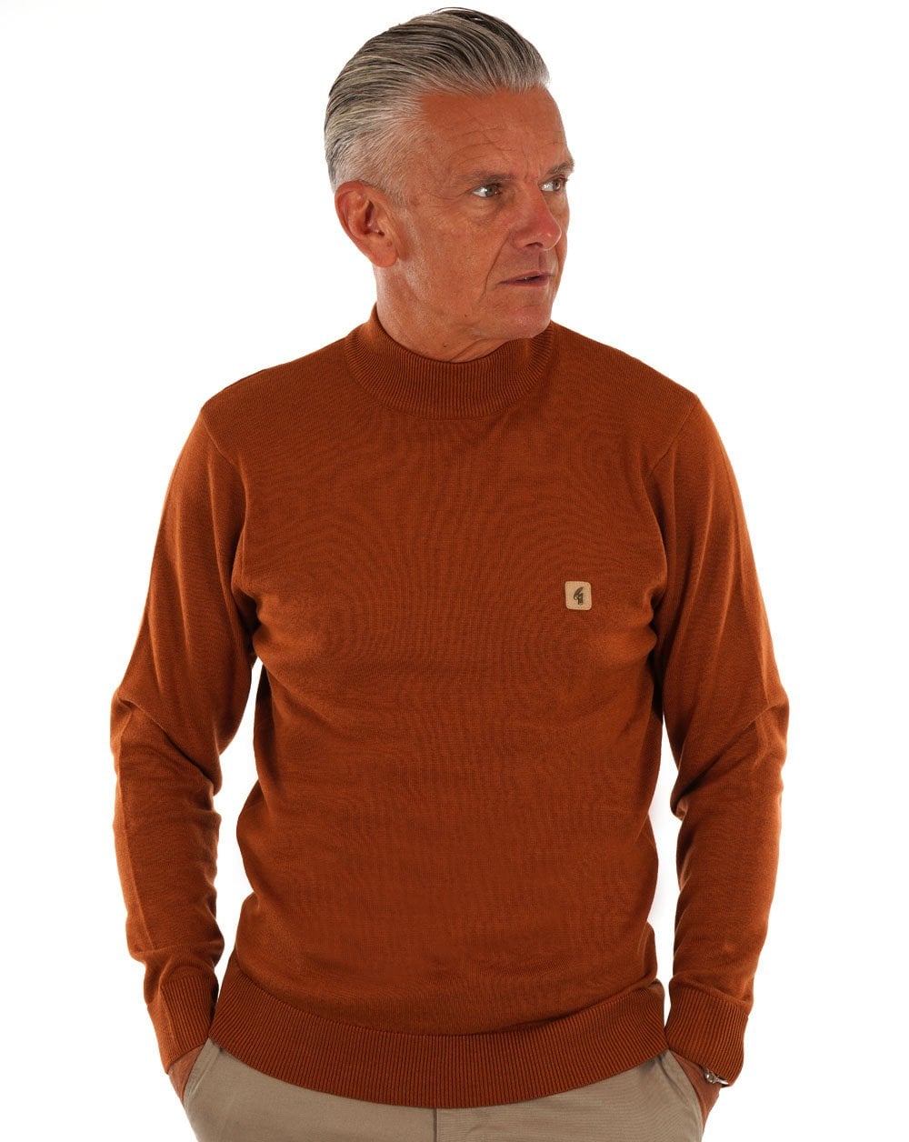Gabicci Vintage Duke Rollkragenpullover Toffee