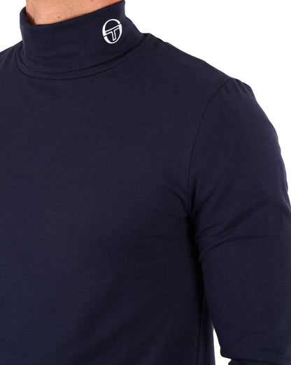 Rollkragenpullover von Sergio Tacchini, Marineblau