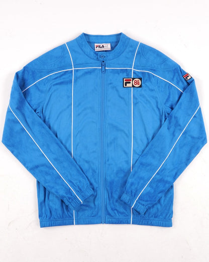 Fila Vintage Terrinda Mk3 Pro Badged Track Top Französisch Blau/Weiß