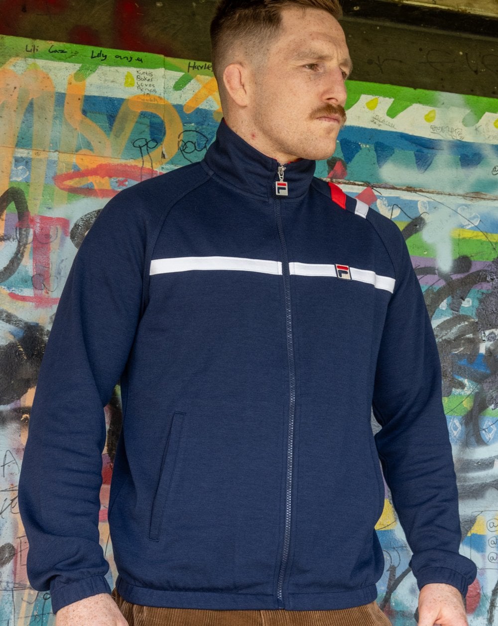 Fila Vintage Mk II Trainingsjacke, Marineblau
