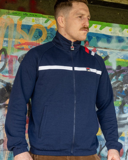 Fila Vintage Mk II Trainingsjacke, Marineblau