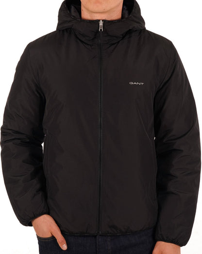 Gant Wendejacke mit Kapuze Schwarz/Blau