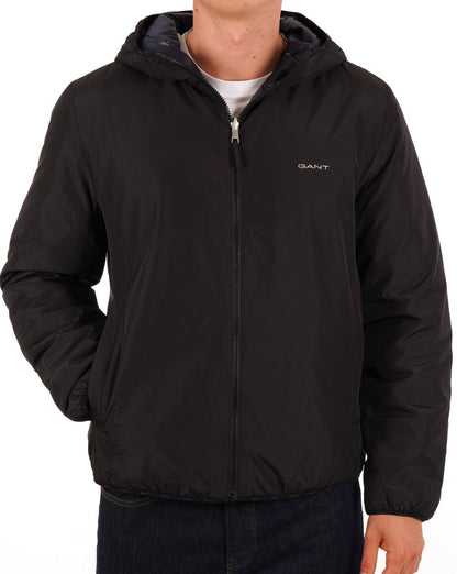 Gant Wendejacke mit Kapuze Schwarz/Blau