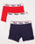 Fila Vintage Tristan Triple Pack Boxers Navy/Red/White