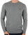 Lyle And Scott Cotton Merino Crew Jumper Mid Grey Marl