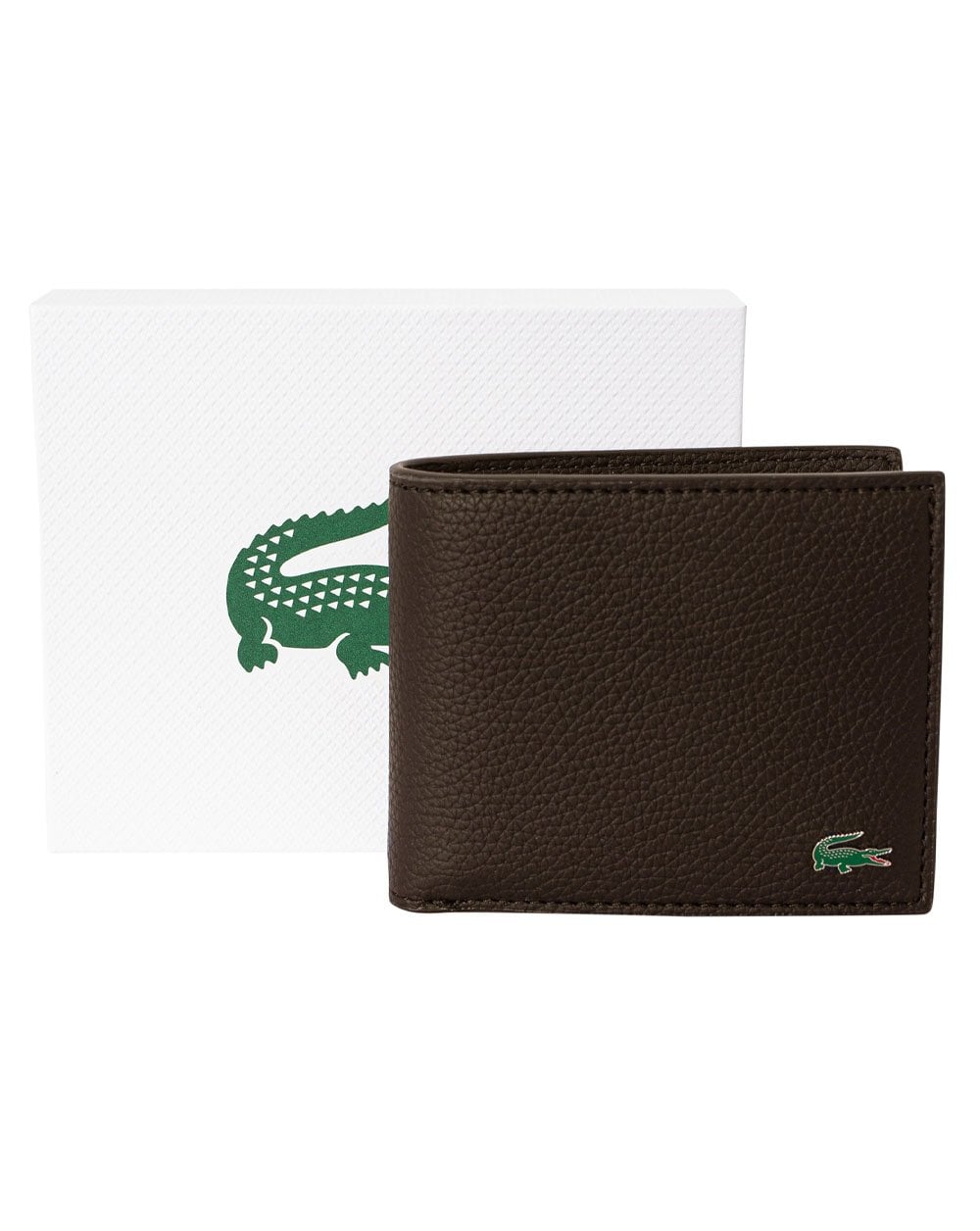 Lacoste Brieftasche Geschenkbox Braun