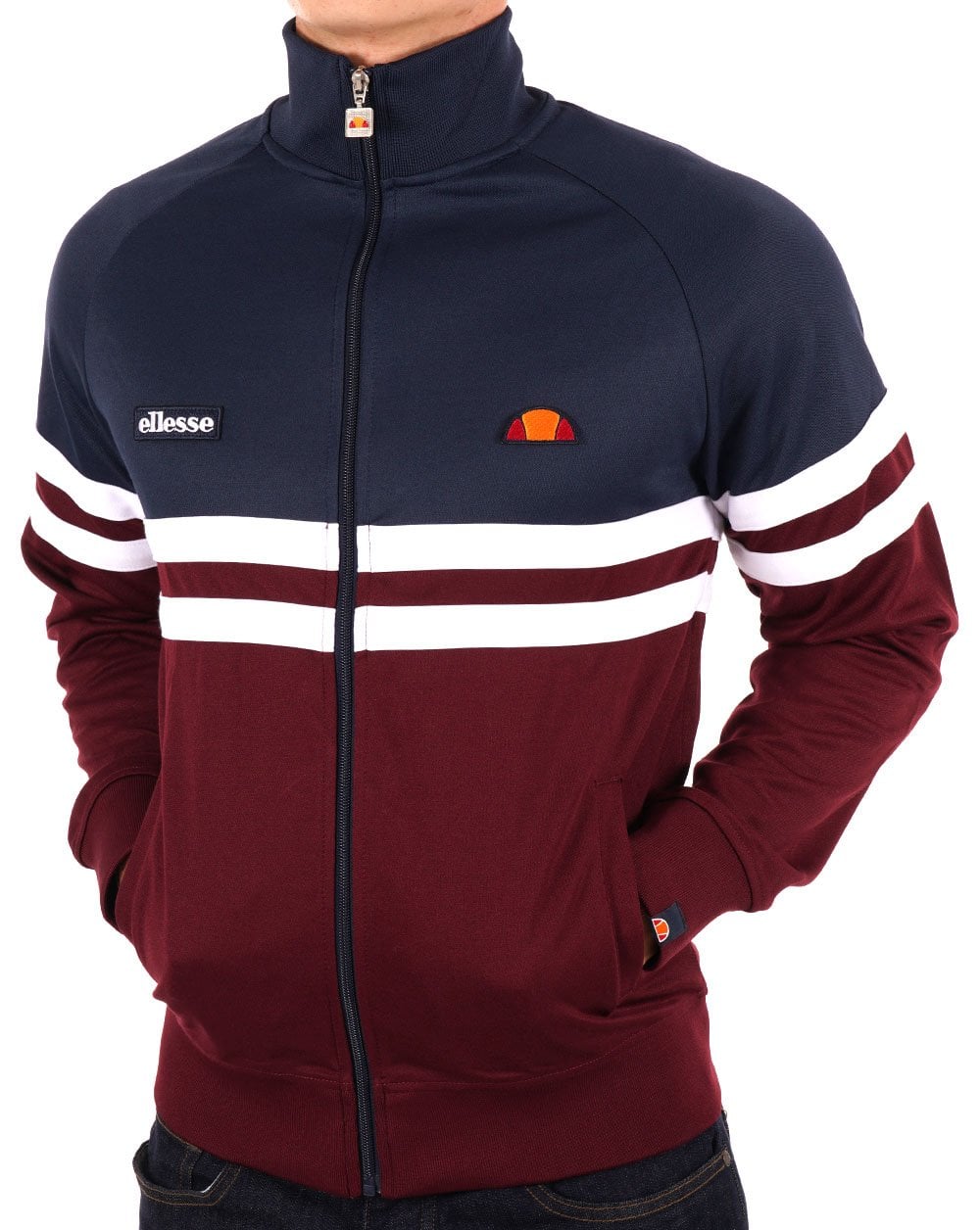 Ellesse Rimini Trainingsjacke Marineblau/Burgund