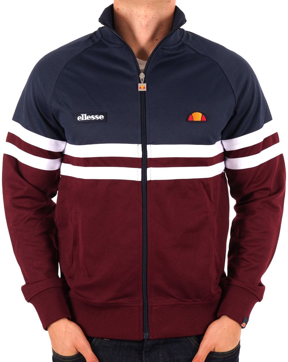 Ellesse Rimini Trainingsjacke Marineblau/Burgund
